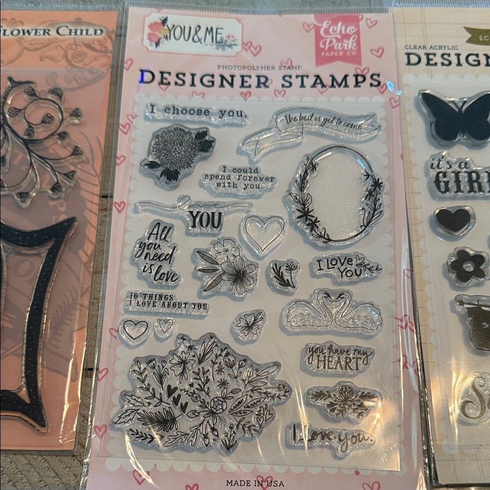 NWT Lot of Assorted Clear Stamps Sets-9 packs‎ - Picture 3 of 11